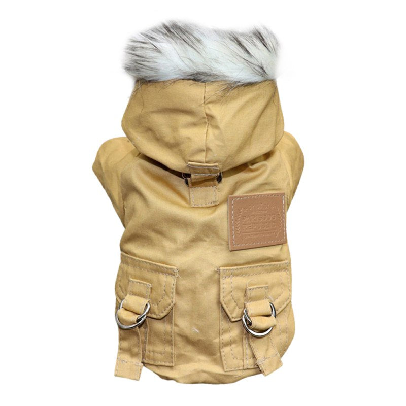 Dog Clothes Winter Puppy Pet Dog Coat Jacket Thicken Warm Hoodie Jacket