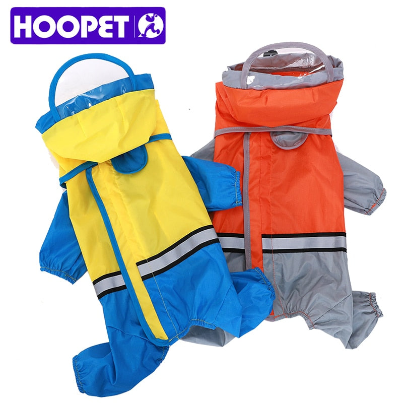 Dog Raincoat Jumpsuit Raincoat Teddy Waterproof Jacket