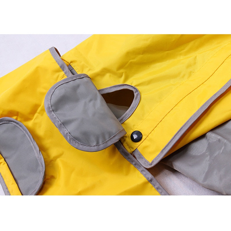 Dog Raincoat Waterproof Dog Suits Dot Rain Cape Hooded Jacket Rain Coat