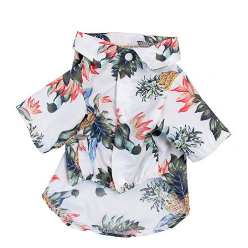 Summer Beach Shirts Dog Cute Hawaii Casual Floral For Small Dogs