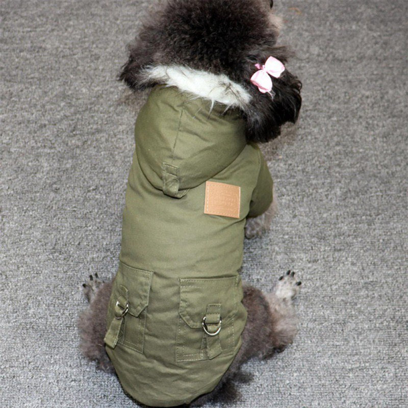 Dog Clothes Winter Puppy Pet Dog Coat Jacket Thicken Warm Hoodie Jacket