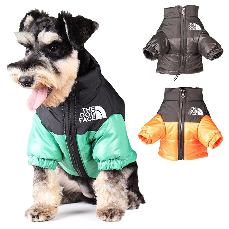 Large Winter Pet Dog Clothes French Puppy Warm Windproof Jacket