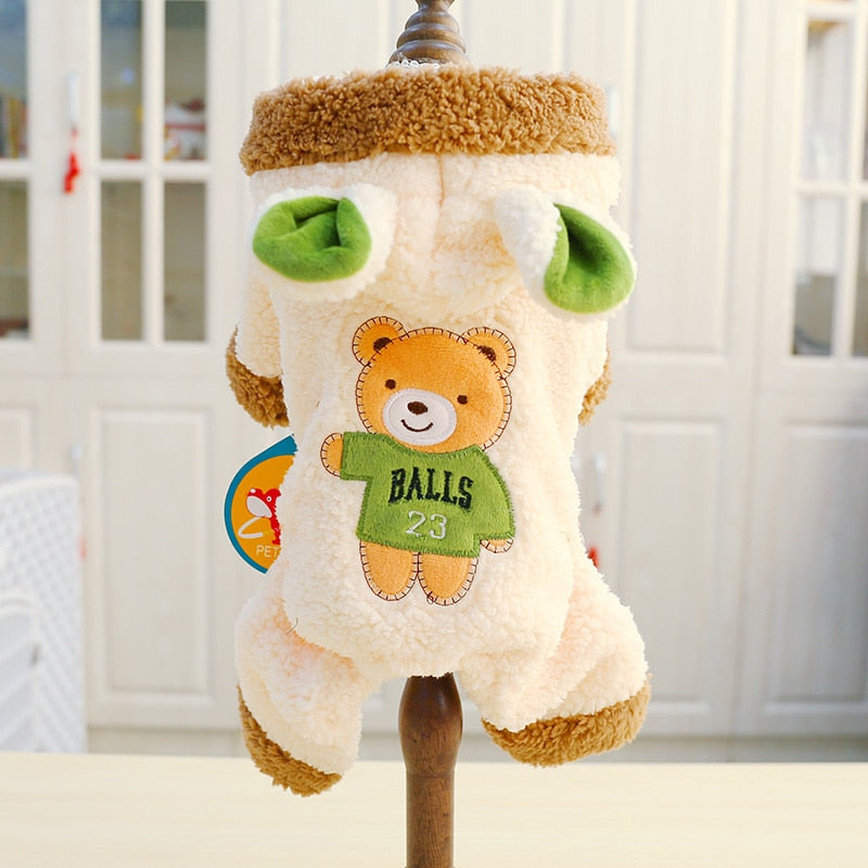 Dog Clothes Winter-Autumn Clothes Pet Bear Big Change Coat