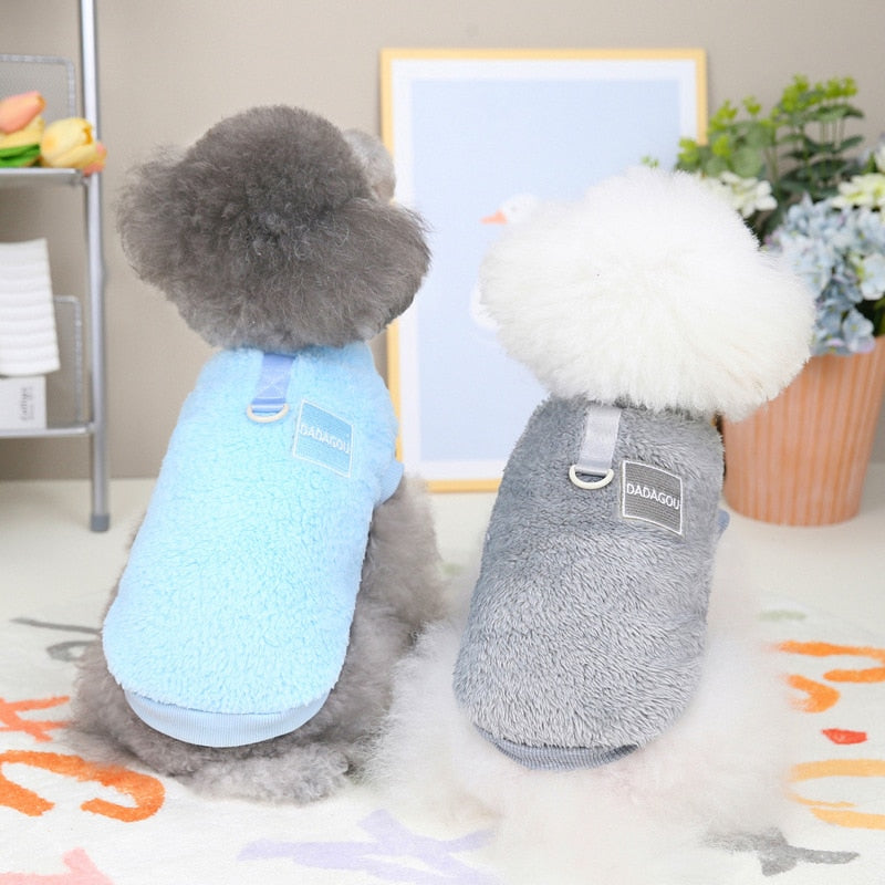 Fleece Pet Clothes Warm Dog Vest Coat Pullover Puppy Sweater Apparel