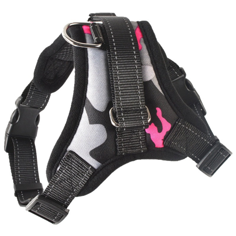 Dog and Cat Adjustable Harness with Leash Reflective and Breathable