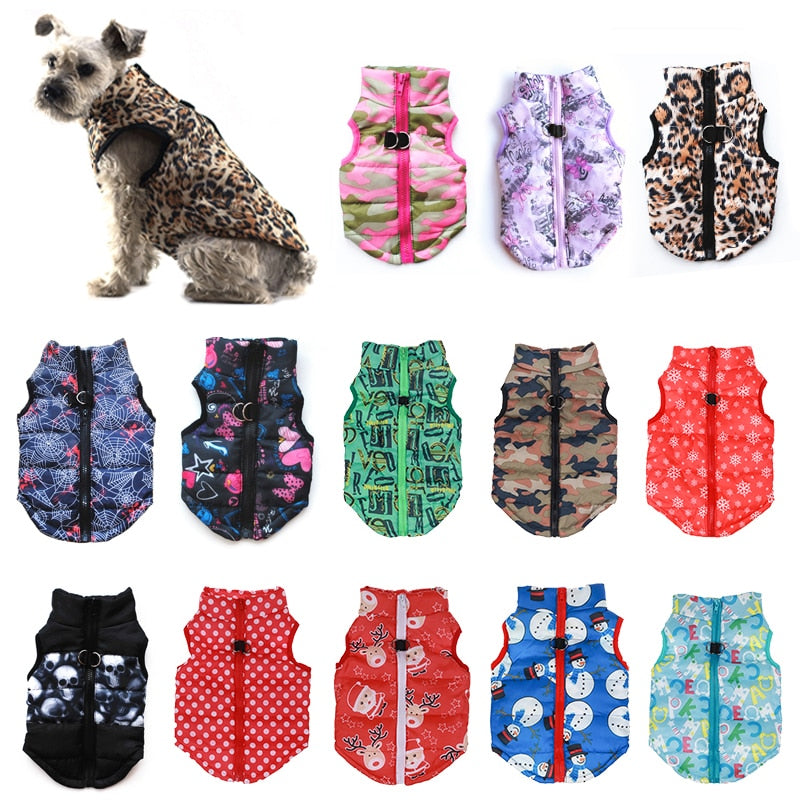 Winter Warm Dog Clothes For Small Dogs Pet Clothing Windproof