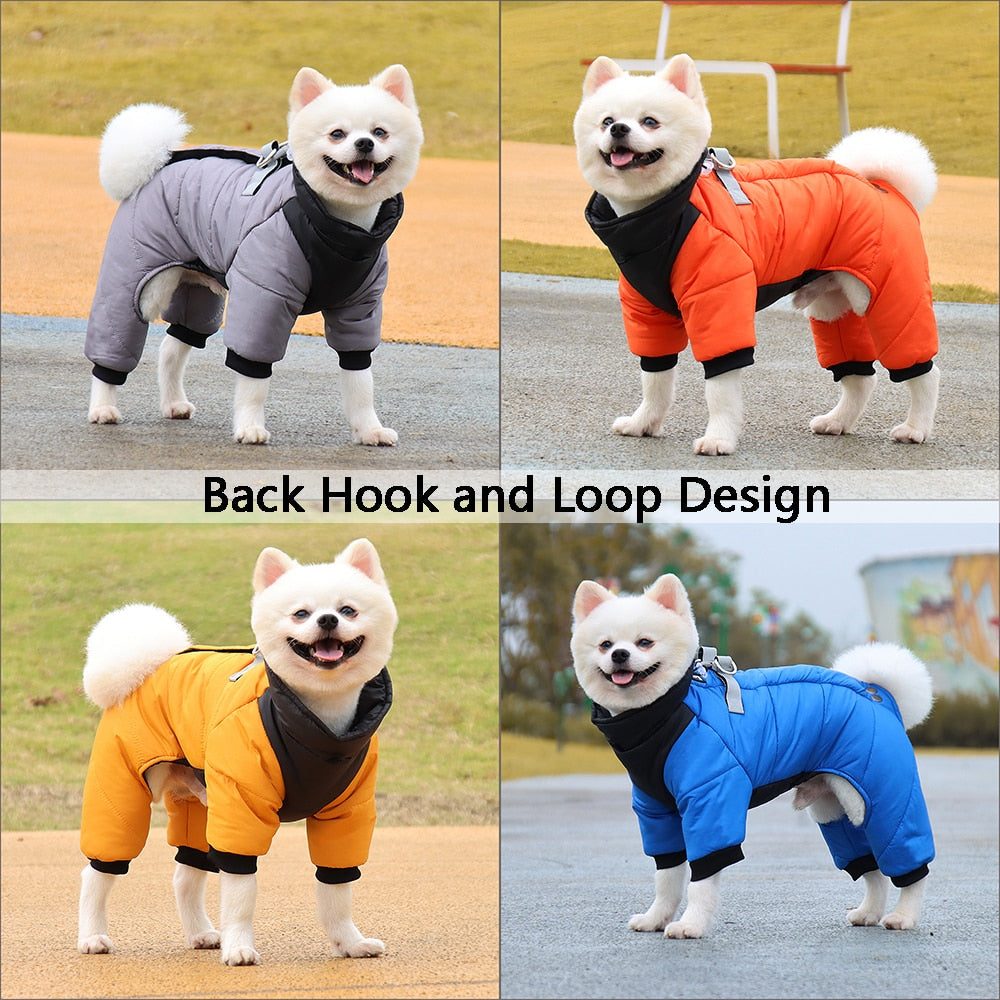 Winter Warm Thicken Pet Dog Jacket Waterproof Dog Clothes