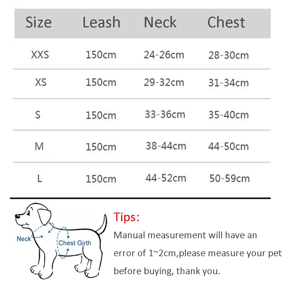 Dog Harness Leash Set for Small Dogs Adjustable Puppy Harness Vest Outdoor