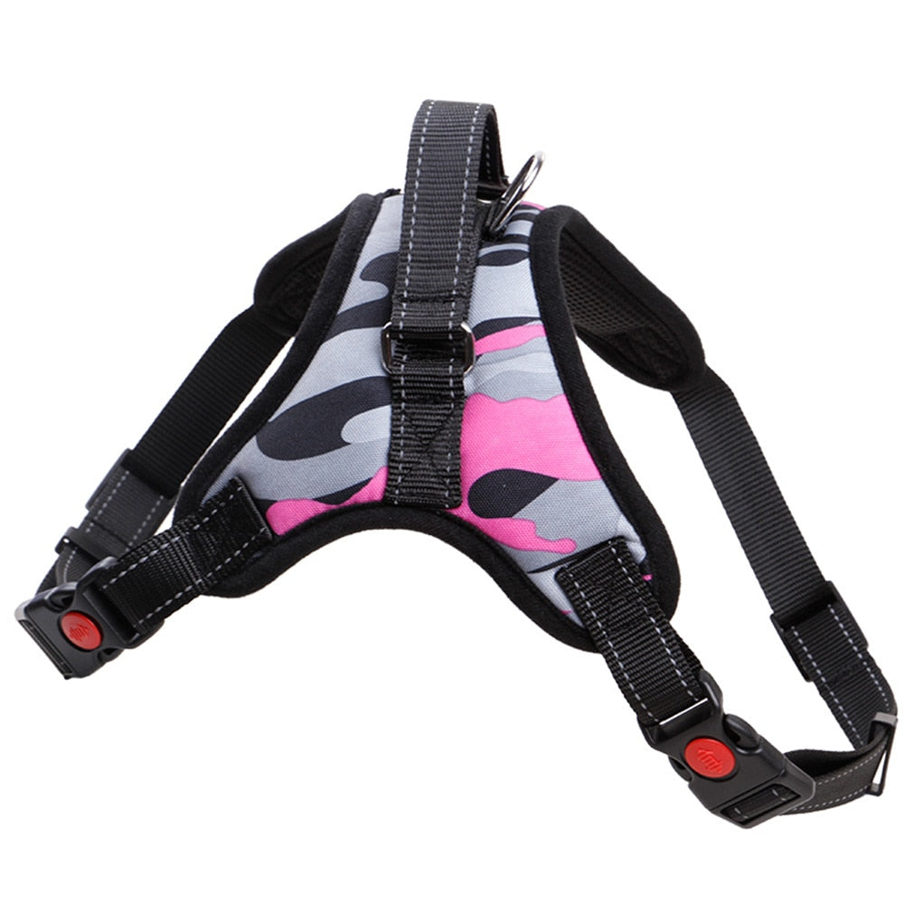 Dog and Cat Adjustable Harness with Leash Reflective and Breathable