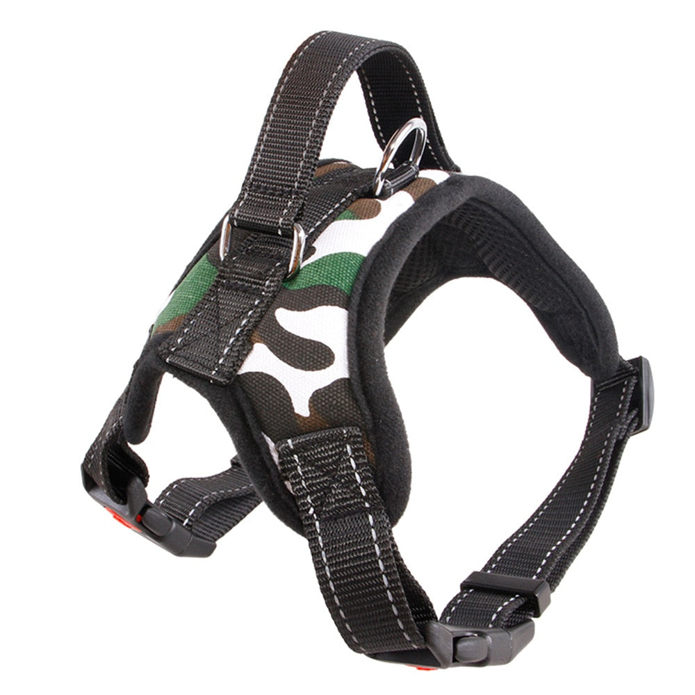 Dog and Cat Adjustable Harness with Leash Reflective and Breathable