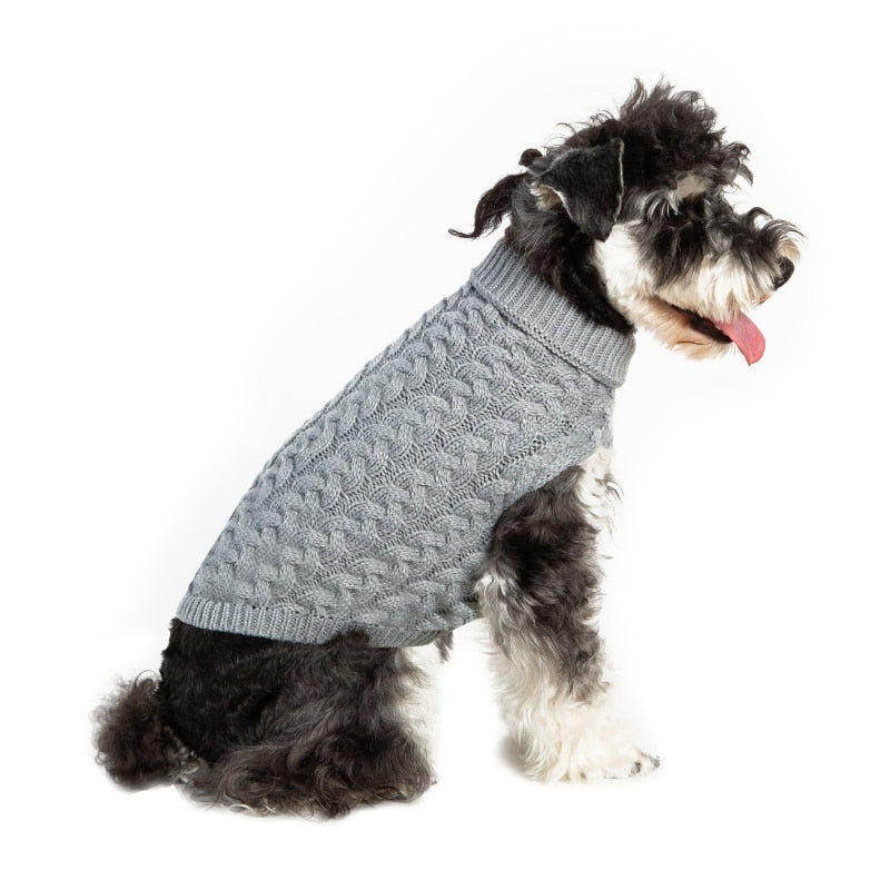 Winter Dog Clothes Soft Puppy Kitten Kitten High Collar  Sweater