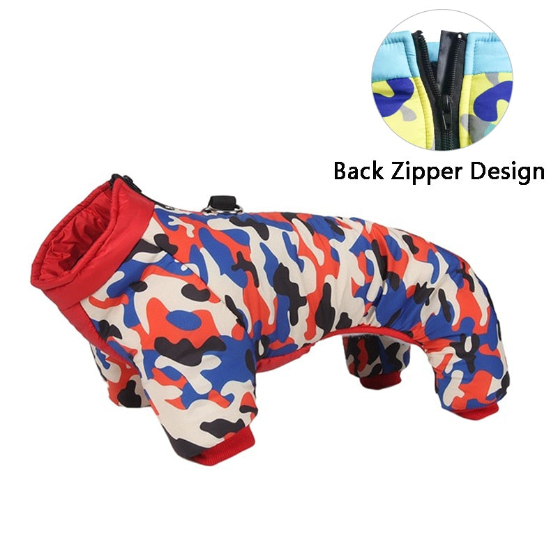 Winter Warm Thicken Pet Dog Jacket Waterproof Dog Clothes