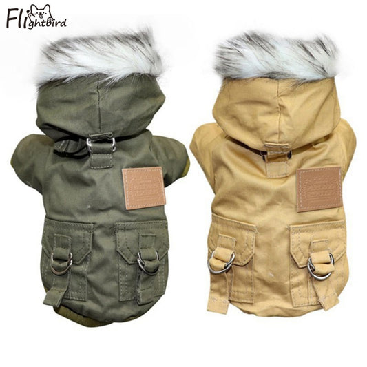 Dog Clothes Winter Puppy Pet Dog Coat Jacket Thicken Warm Hoodie Jacket