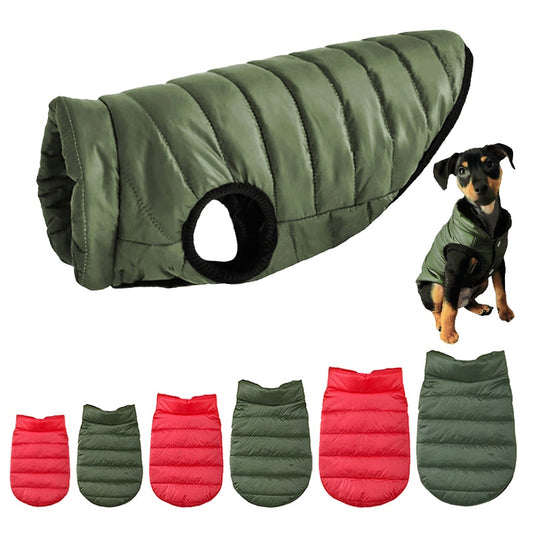 Winter Dog Clothes Warm Pet Down Jacket Vest Coat For Small Medium Dogs