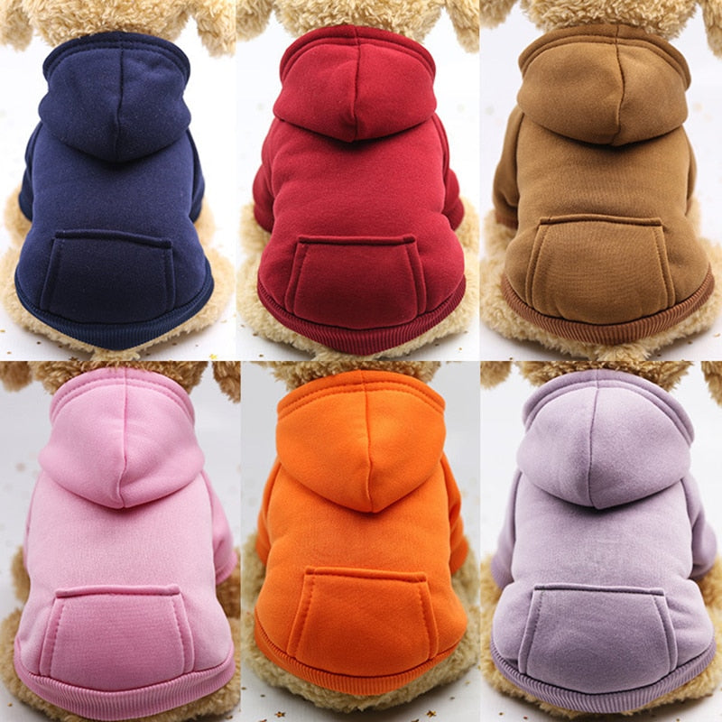 Cheap Dog Hoodie Winter Warm Dog Clothes Jacket Yorkie Pet Costume