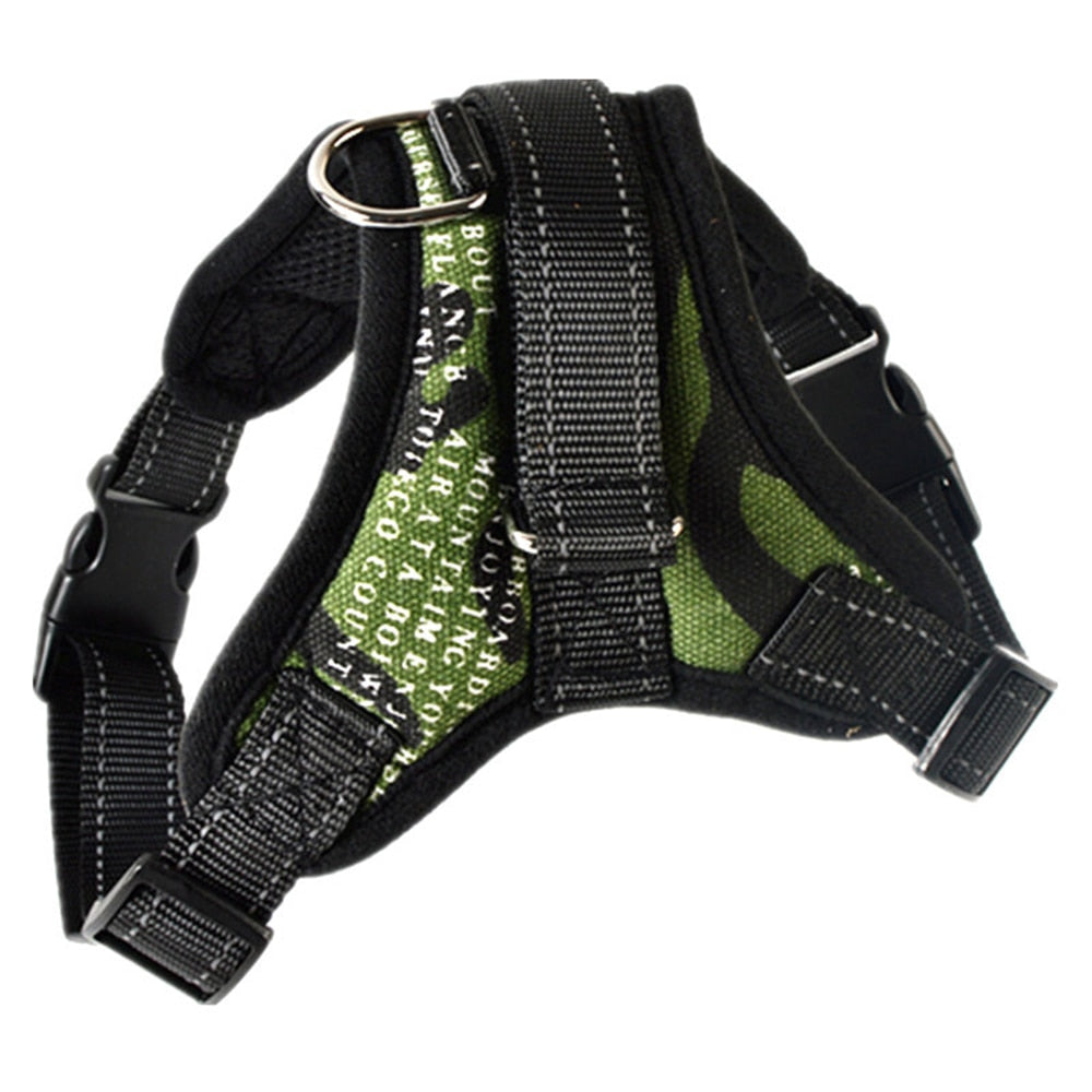 Dog and Cat Adjustable Harness with Leash Reflective and Breathable