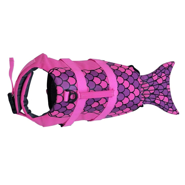 Pet Life Vest Shark Mermaid Swimsuit Dog Swimming Suit Summer Fashion