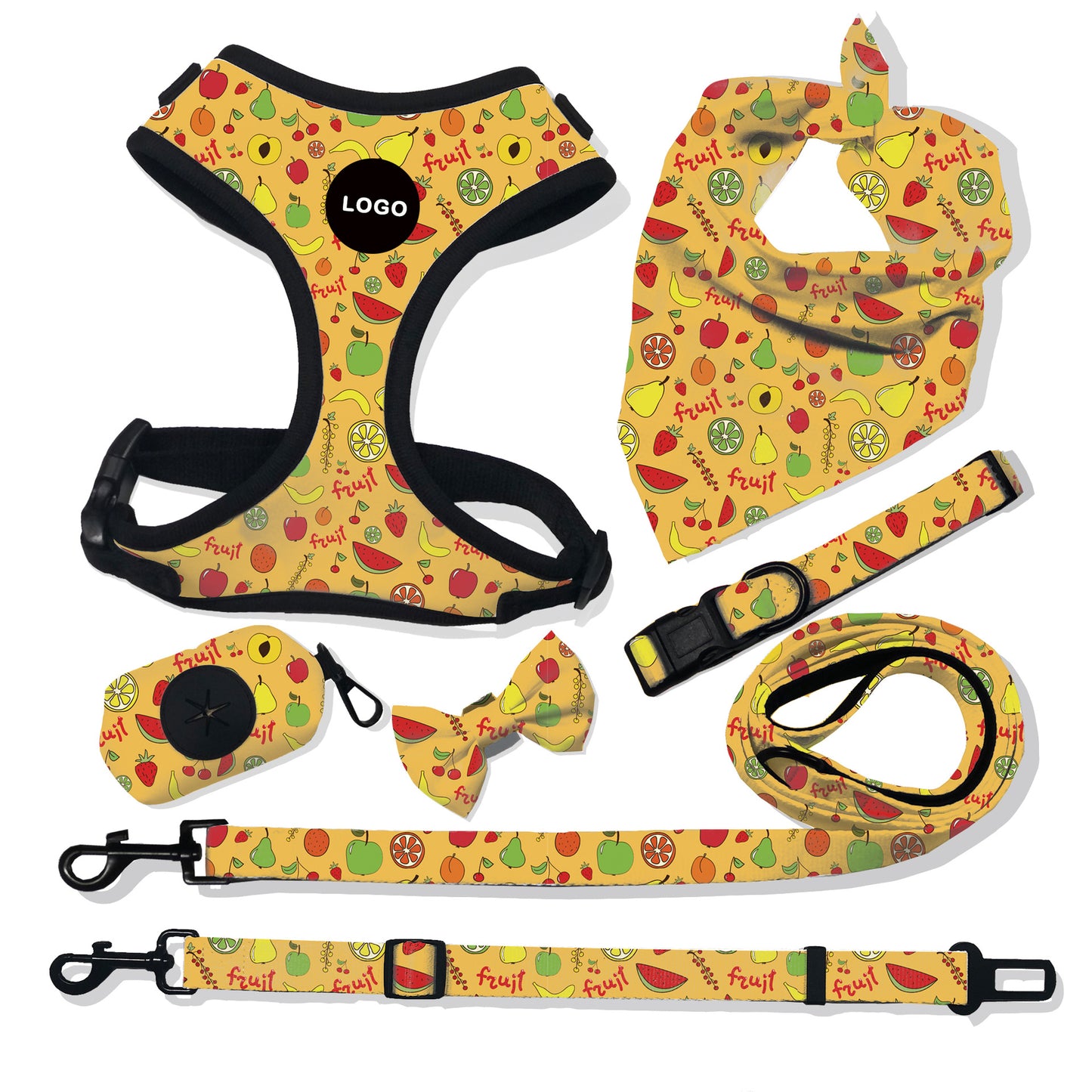 Pet Breathable Dog Harness Leash Set